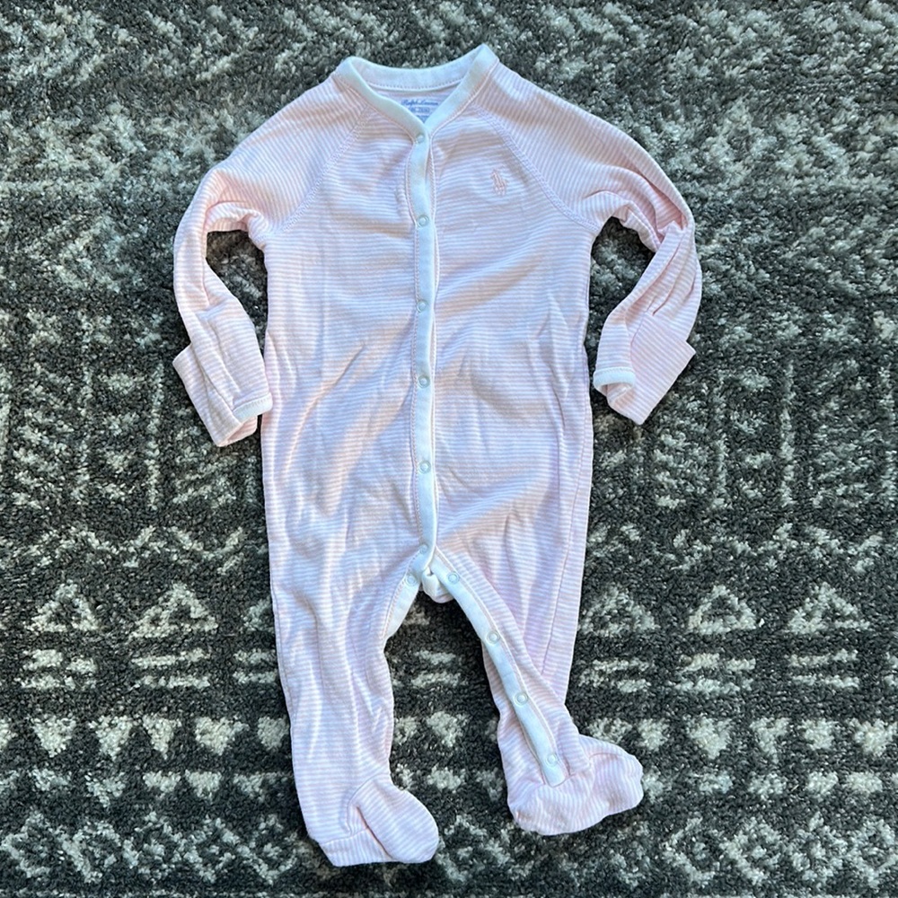 Ralph Lauren Baby Girl Snap Jammie - 6M